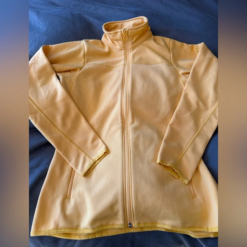 Helly Hansen Women’s Full Zip Fleece Jacket Yellow Peach Softshell - M - Picture 2 of 10